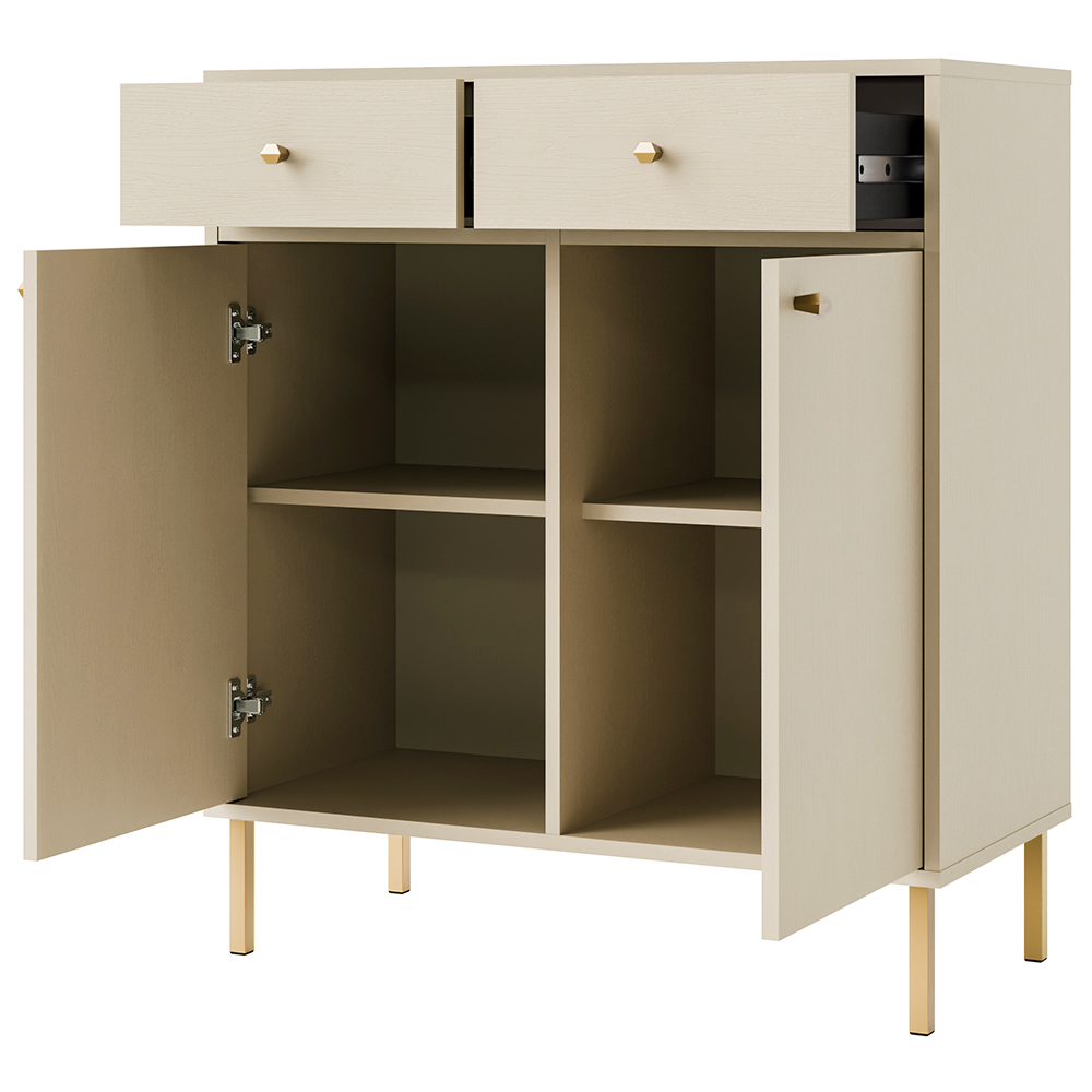 TOKYO 2 b | komoda 826 | 83,6 cm | béžová/zlatá