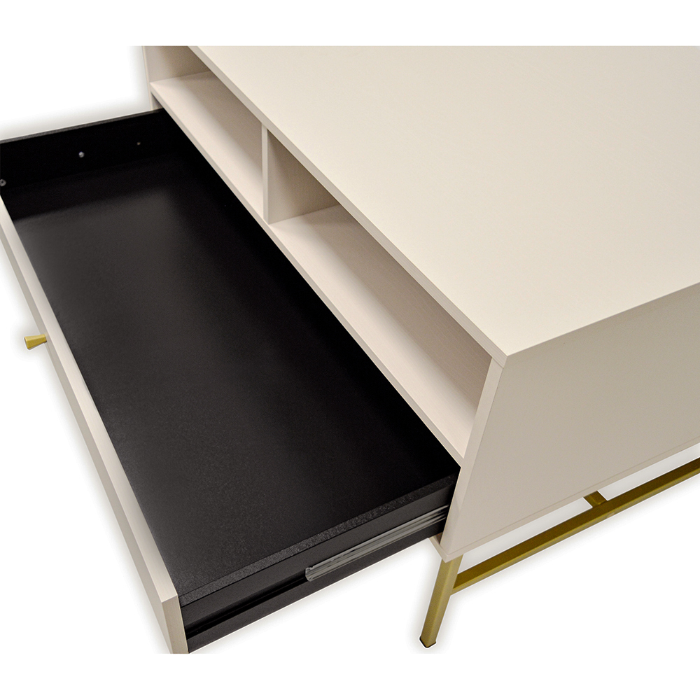 TOKYO 3 b | konferenční stolek 201 | 100,2x65 cm | béžová/zlatá