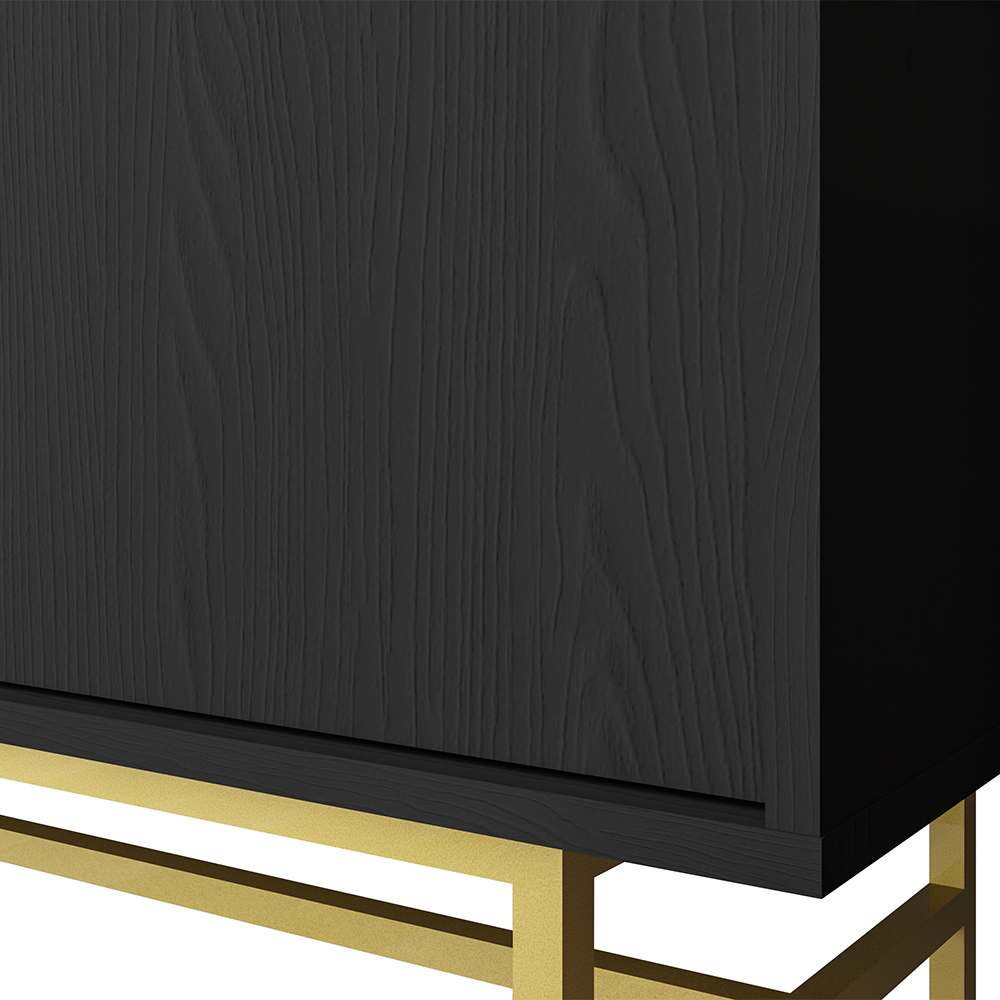 TOKYO 3 c | TV stolek RTV 303 | 180 cm | černá grafit/zlatá