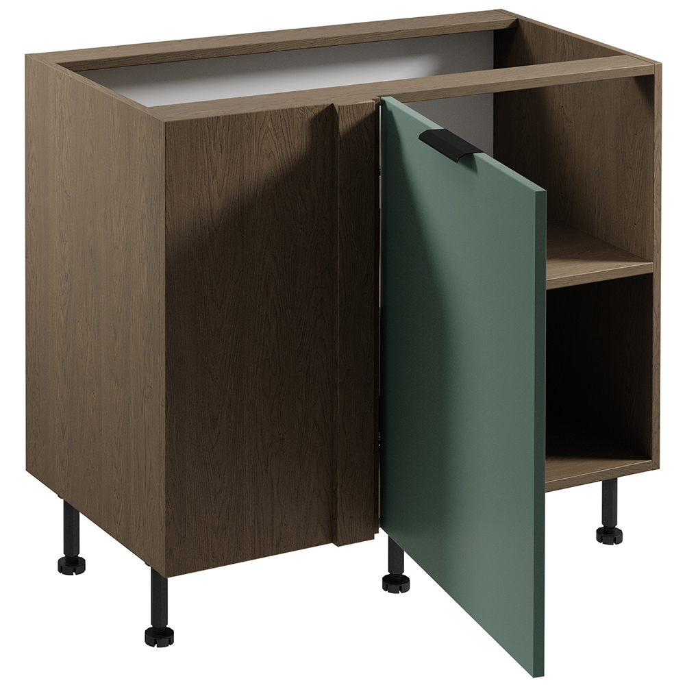 SORENTO bg | dolní skříňka D100N rohová | 120x60cm | UNI provedení | baltic/zelená