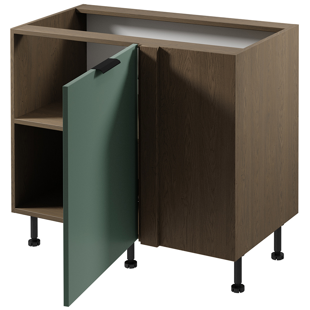 SORENTO bg | dolní skříňka D100N rohová | 120x60cm | UNI provedení | baltic/zelená