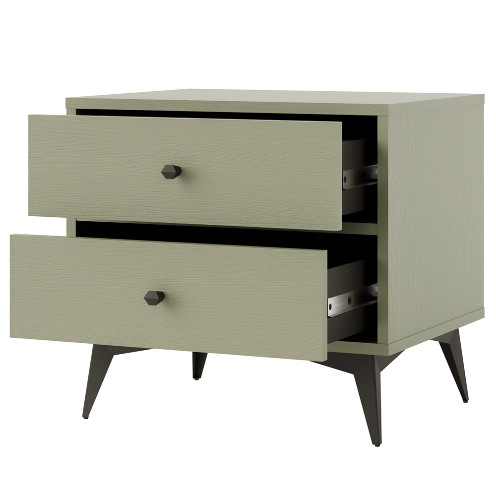 TOKYO 1 e | noční stolek 801 | 51,8 cm | eukalyptová/černá