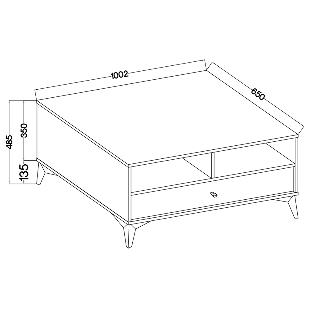 TOKYO 1 e | konferenční stolek 201 | 100,2x65 cm | eukalyptová/černá