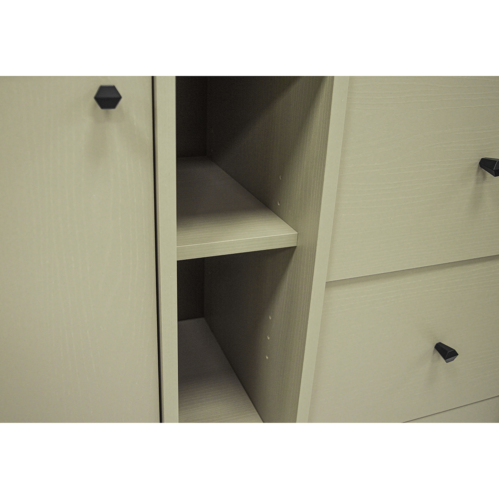 TOKYO 1 e | vitrína 101 | 51,8 cm | eukalyptová/černá