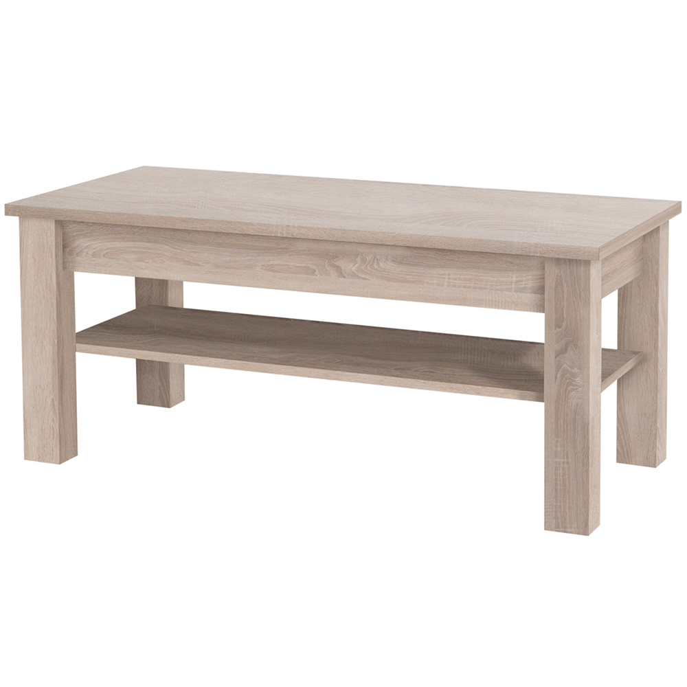 Obývací stěna CEZAR s | sestava C | 6 dílů | 330 cm + 170 cm + 110x61 cm | sonoma