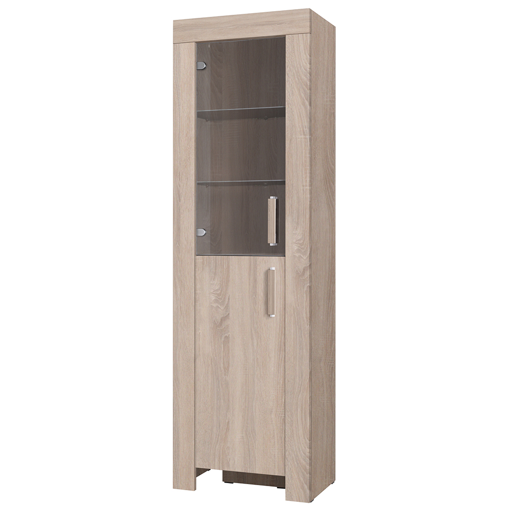 Obývací stěna CEZAR s | sestava C | 6 dílů | 330 cm + 170 cm + 110x61 cm | sonoma