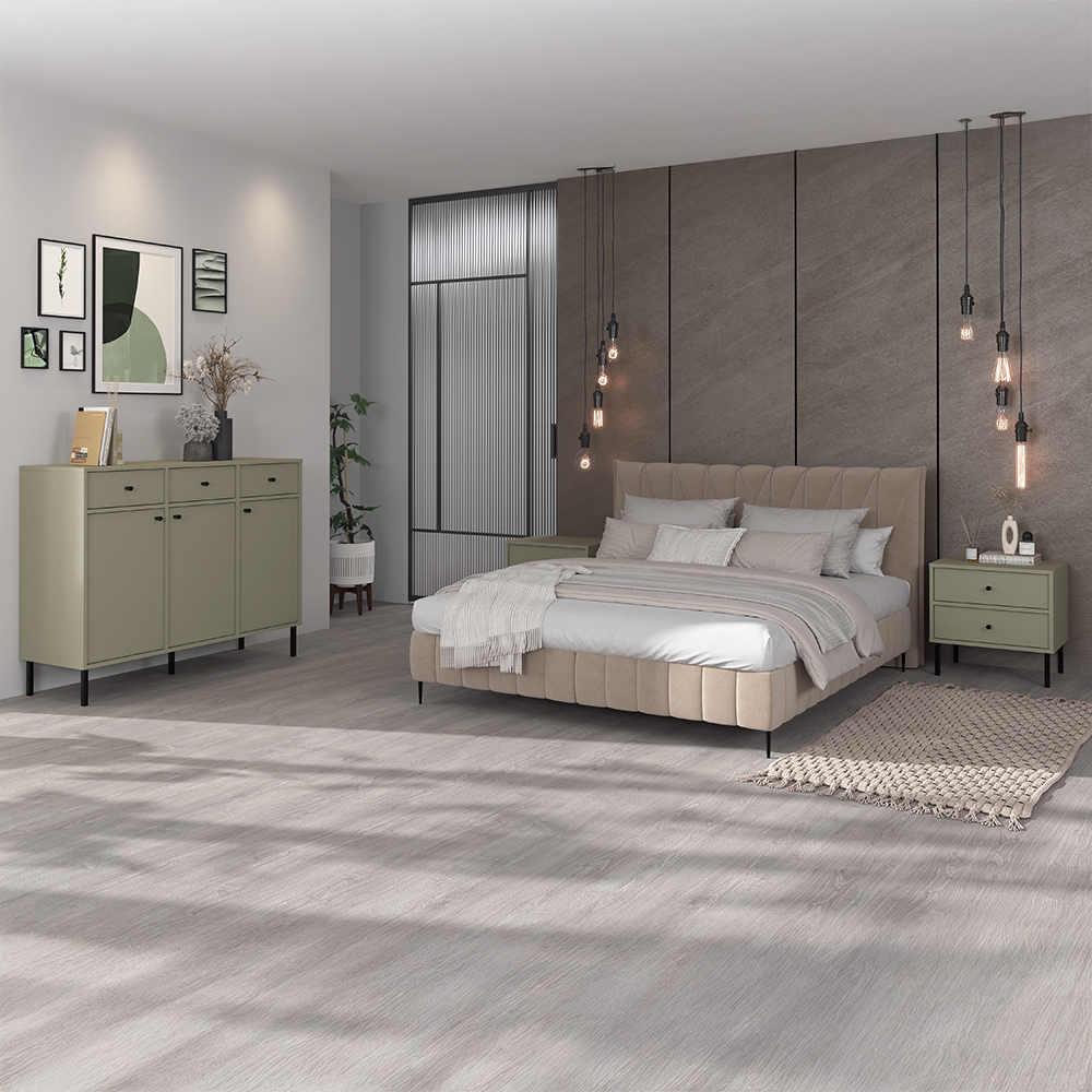 TOKYO 2 e | komoda 827 | 124,5 cm | eukalyptová/černá