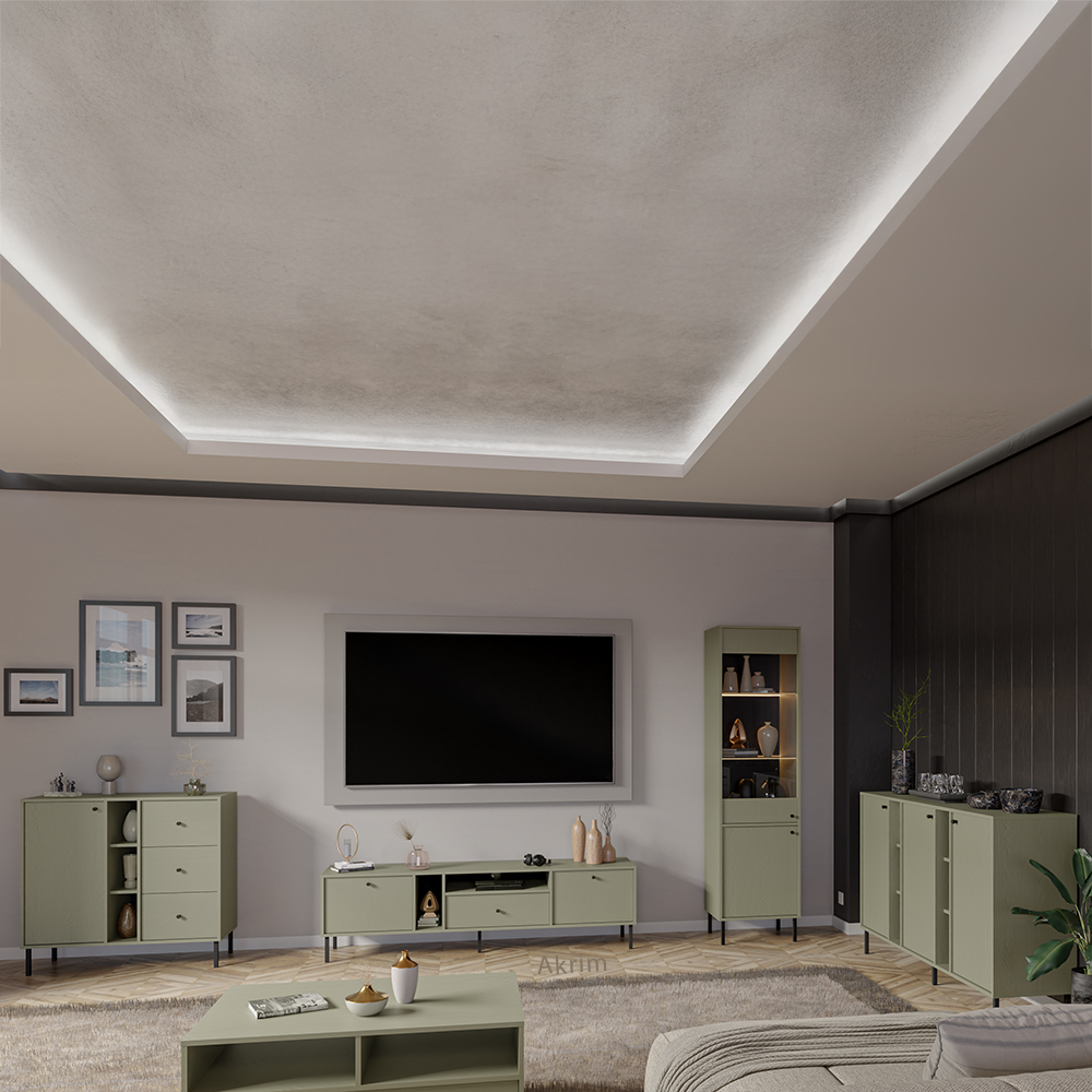 TOKYO 2 e | TV stolek RTV 303 | 180 cm | eukalyptová/černá