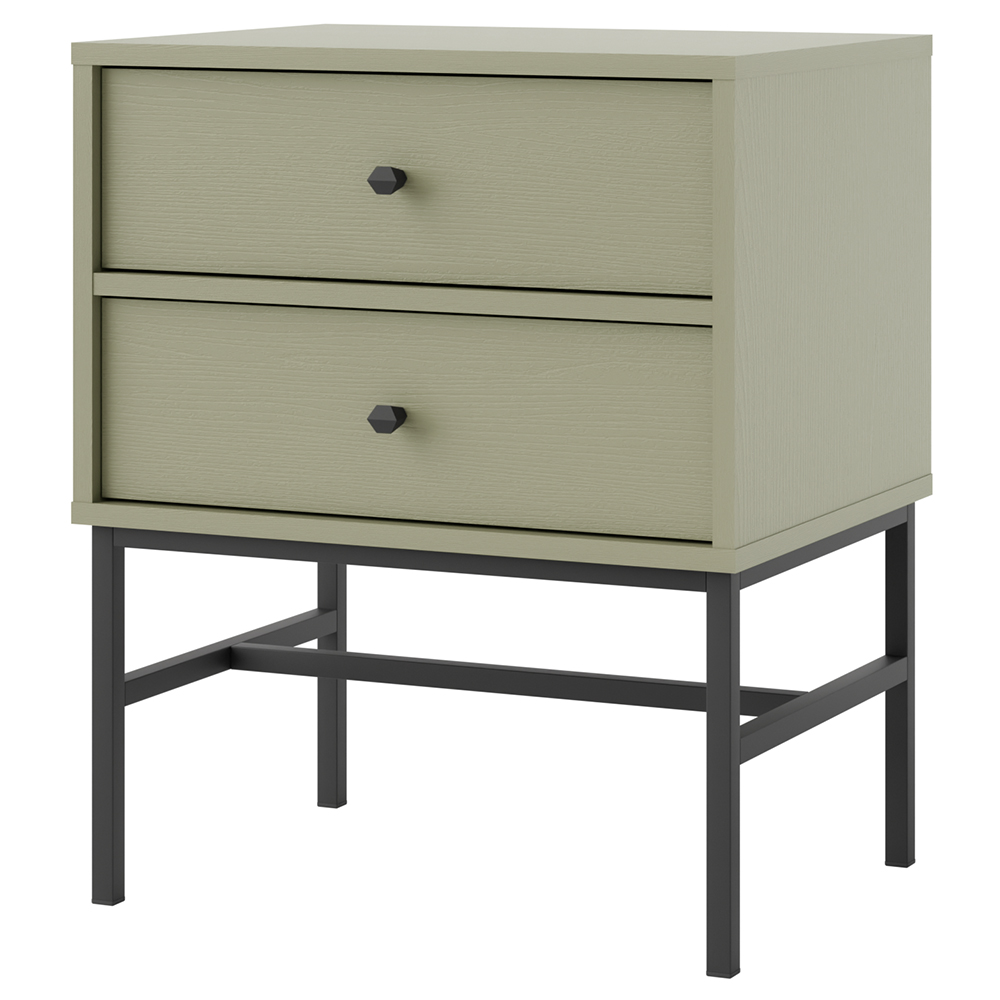 TOKYO 3 e | noční stolek 801 | 51,8 cm | eukalyptová/černá