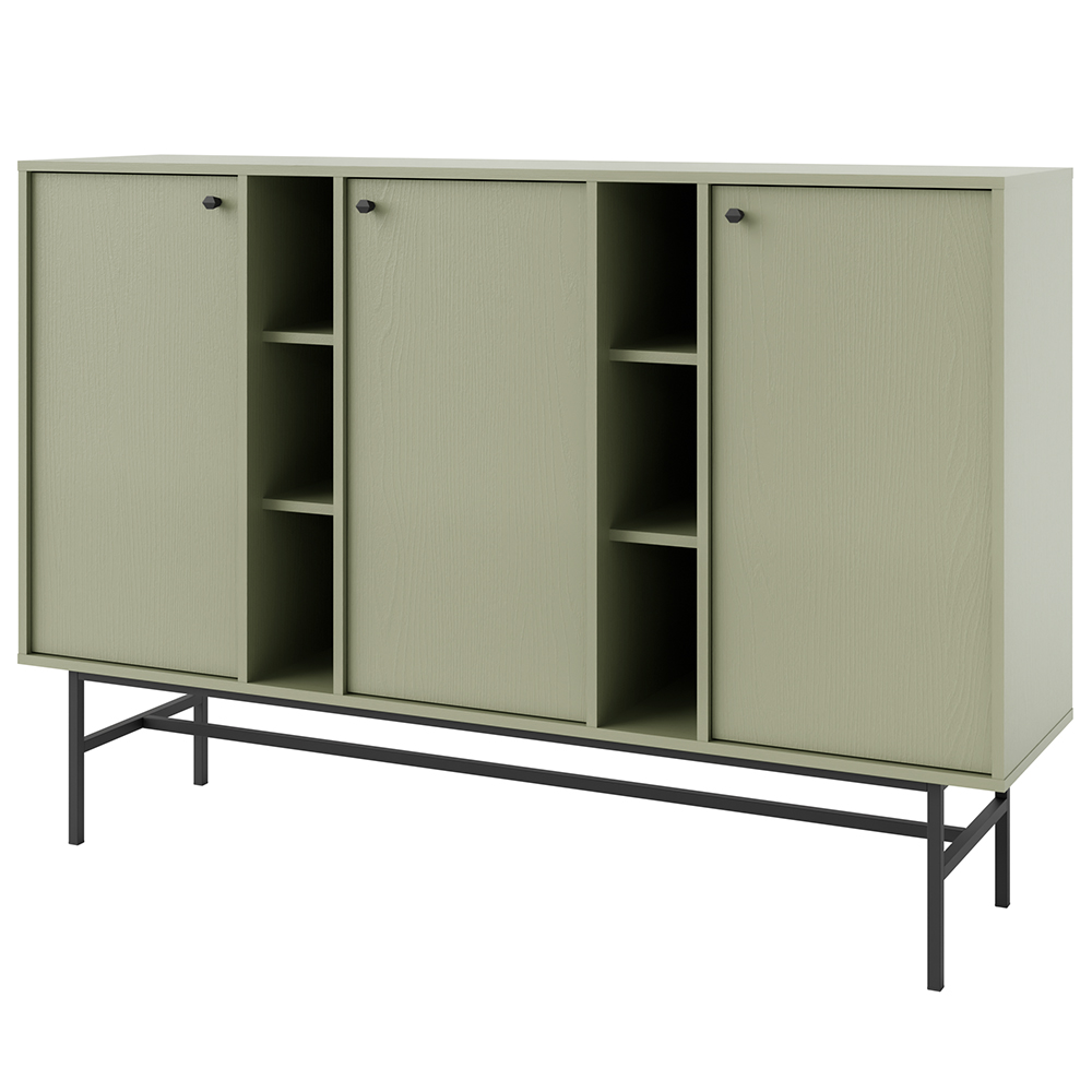 TOKYO 3 e | komoda 823 | 157,7 cm | eukalyptová/černá