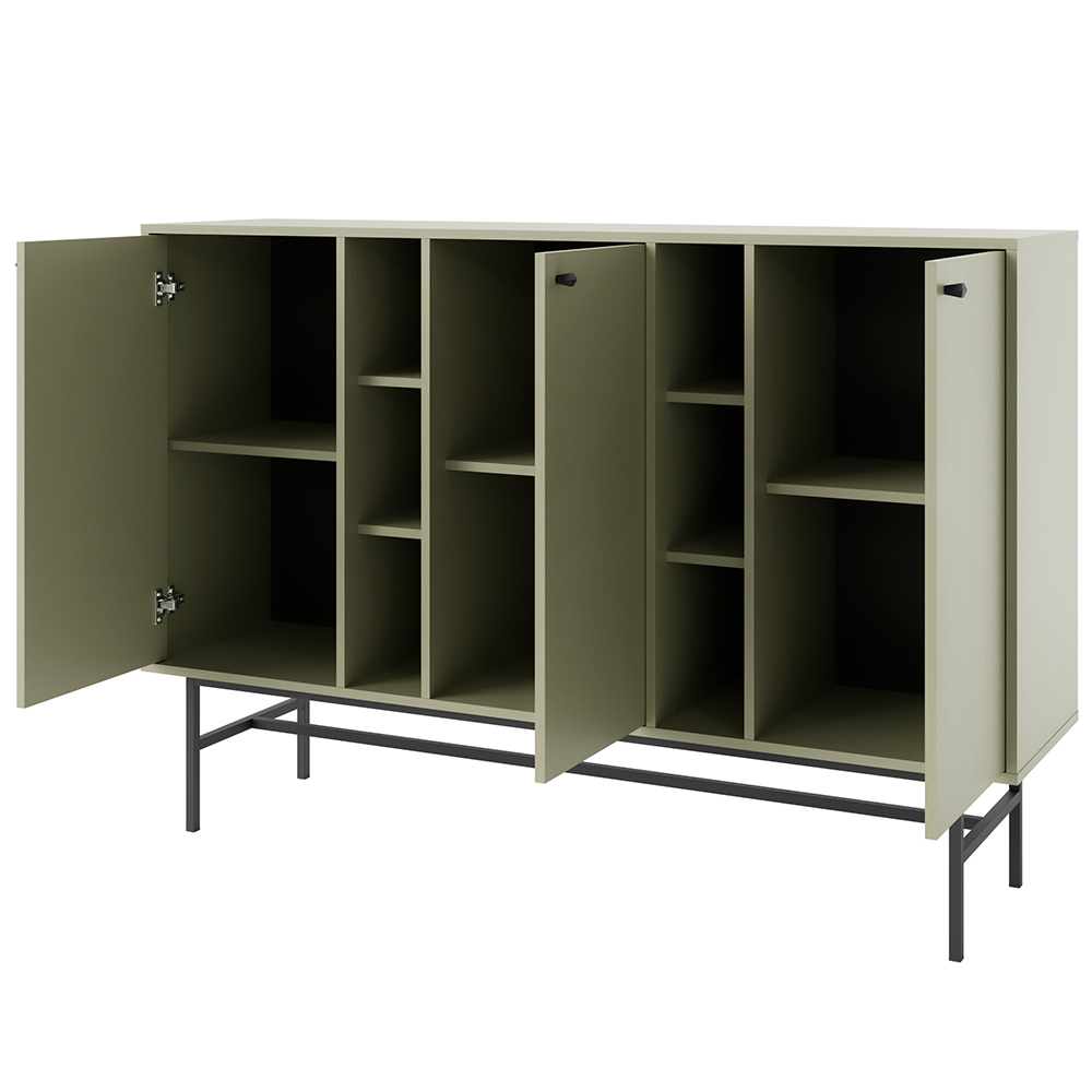 TOKYO 3 e | komoda 823 | 157,7 cm | eukalyptová/černá