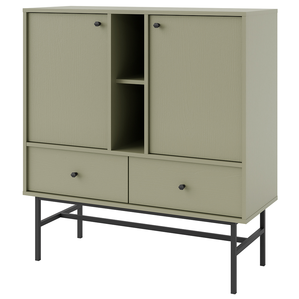 TOKYO 3 e | komoda 825 | 100,2 cm | eukalyptová/černá