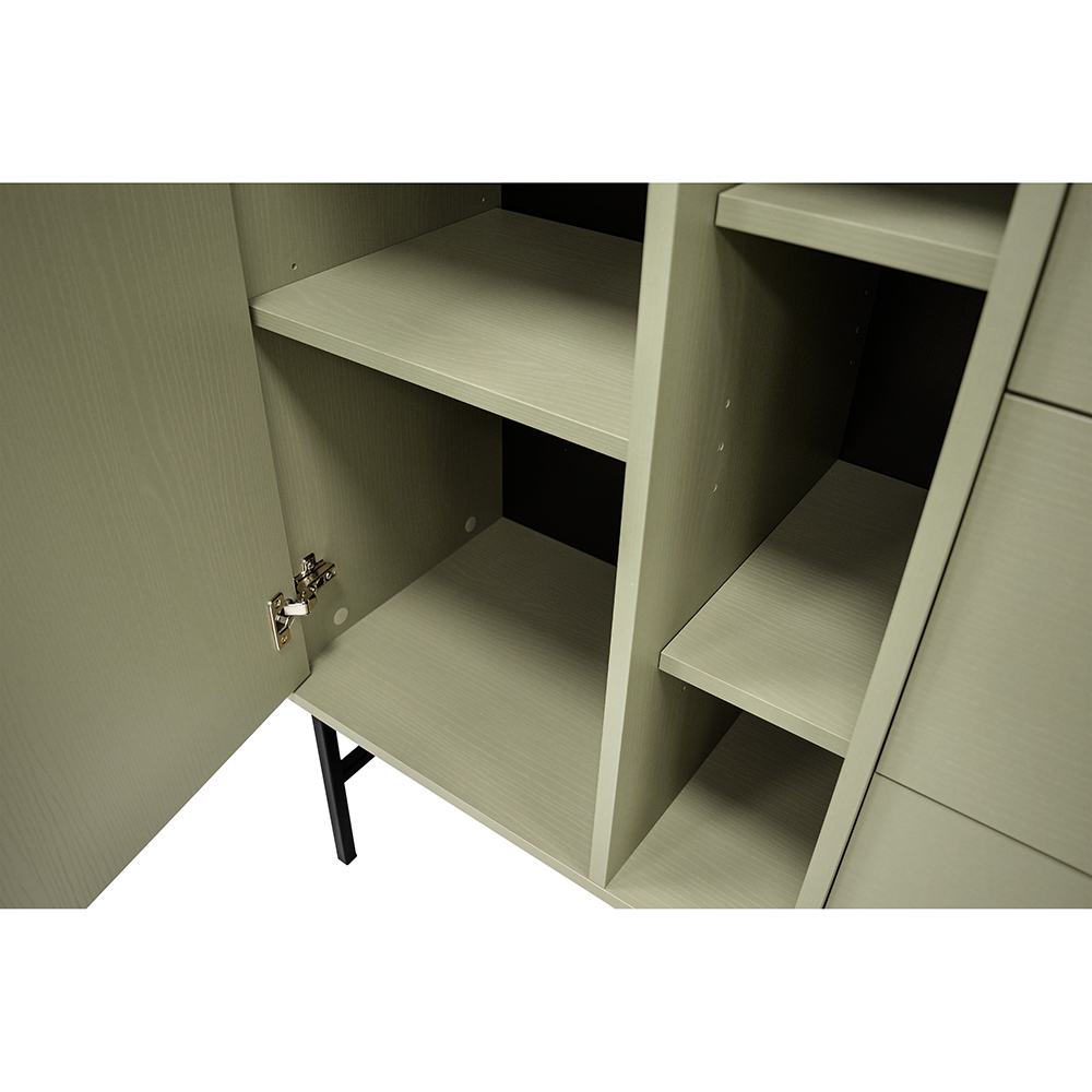 TOKYO 3 e | komoda 814 | 83,6 cm | eukalyptová/černá