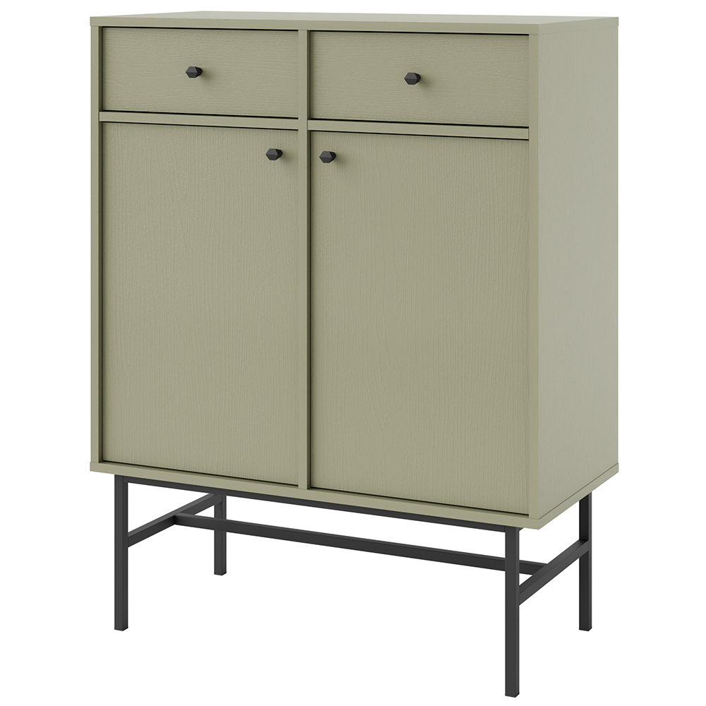 TOKYO 3 e | komoda 826 | 83,6 cm | eukalyptová/černá