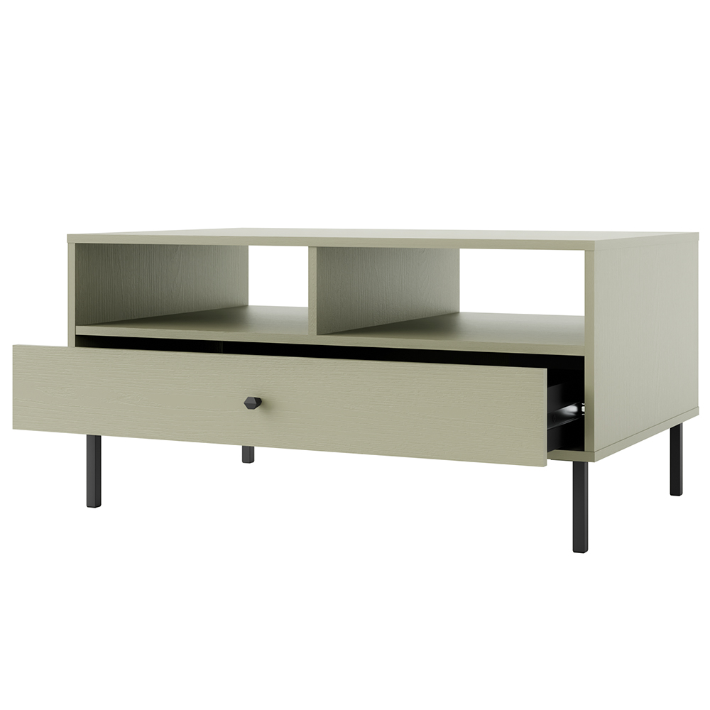 Obývací stěna TOKYO 2 e | 5 dílů | eukalyptová/černá