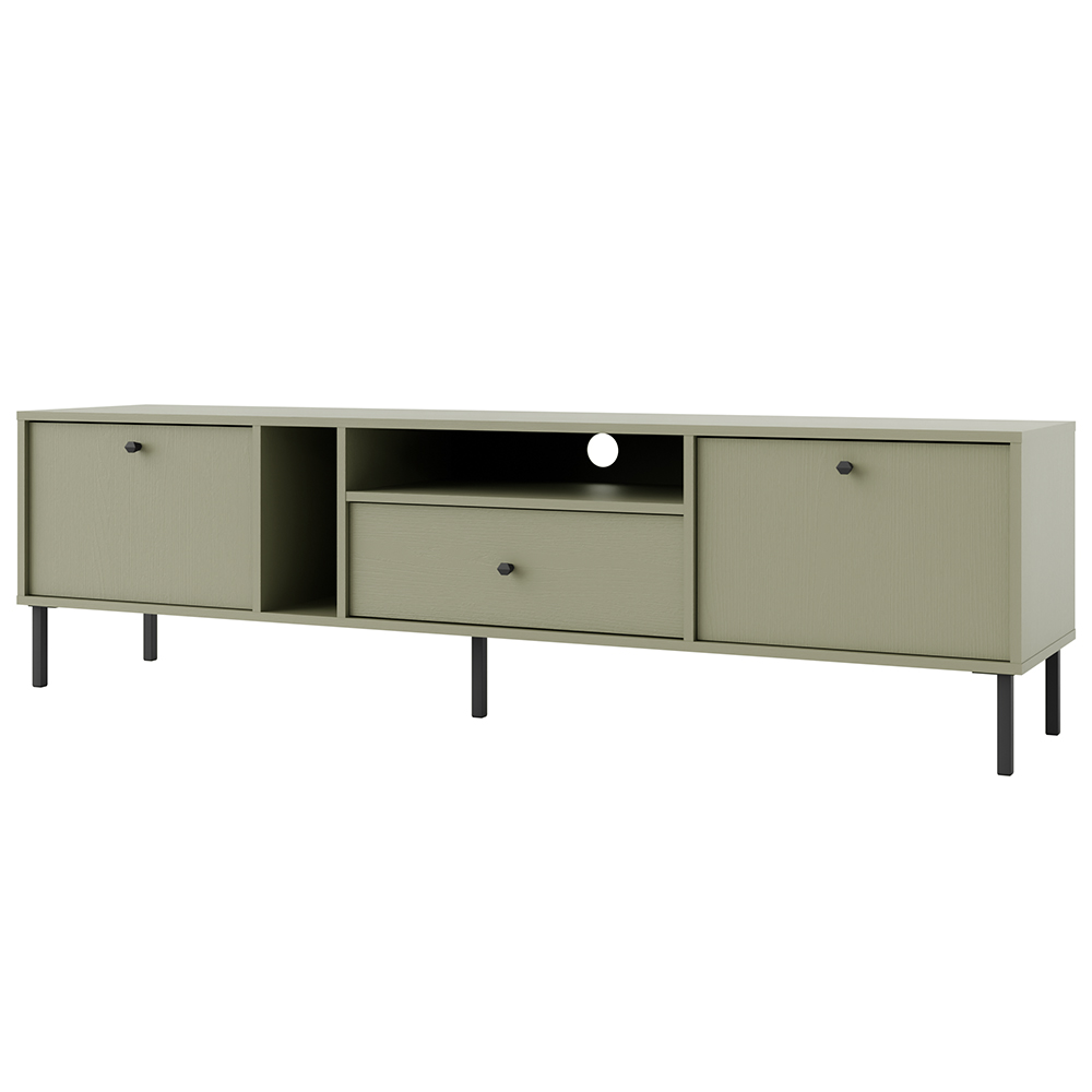 Obývací stěna TOKYO 2 e | 5 dílů | eukalyptová/černá