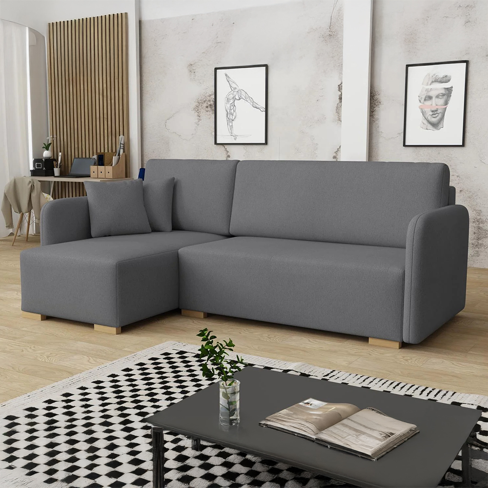 Sedací souprava COMA | 140x220 cm | LEVÁ | rozkládací + úložný prostor | VÝBĚR TKANIN