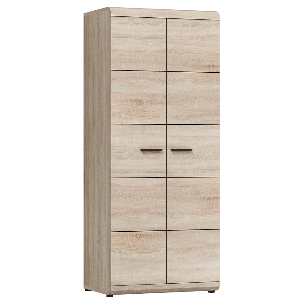 Obývací stěna se skříní LINK s | 6 dílů | sestava D | 298 + 140 + 120x60 cm | sonoma