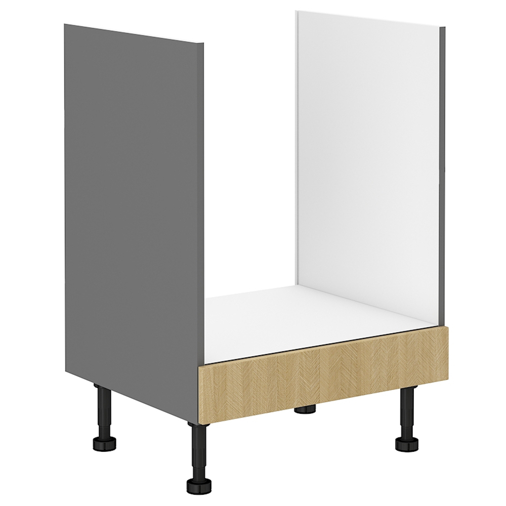 SCANDI sc | dolní skříňka 60 D GAZ na vestavnou troubu | 60 cm | šedá/rybí kost