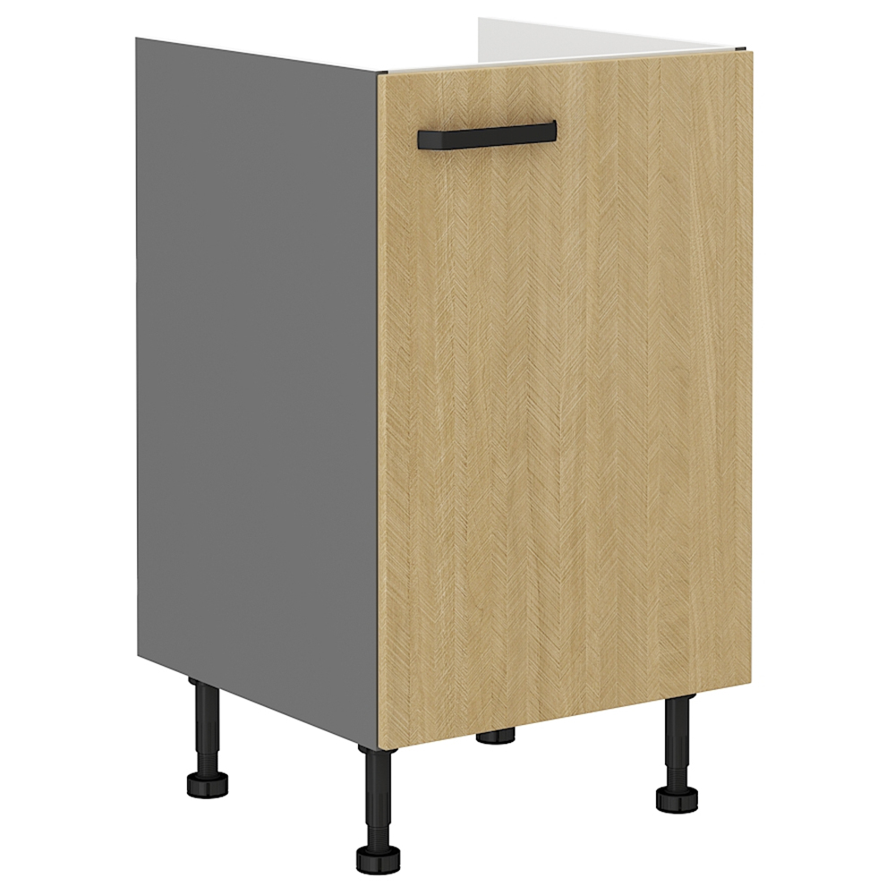 SCANDI sc | dolní skříňka 50 ZL 1F dřezová | 50 cm | šedá/rybí kost