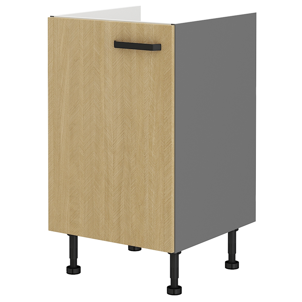 SCANDI sc | dolní skříňka 50 ZL 1F dřezová | 50 cm | šedá/rybí kost