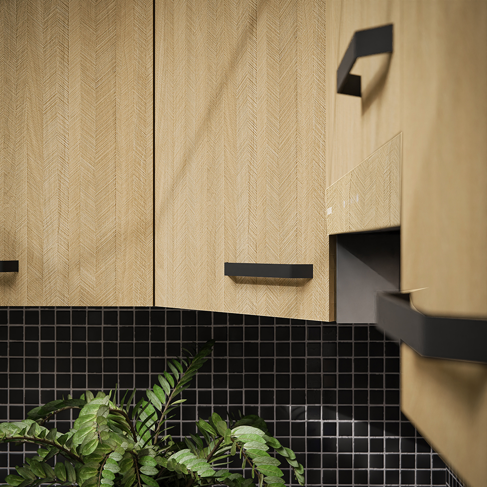 SCANDI sc | horní skříňka 80 NAGU-36 1F výklopná | 80 cm | HLUBOKÁ | šedá/rybí kost