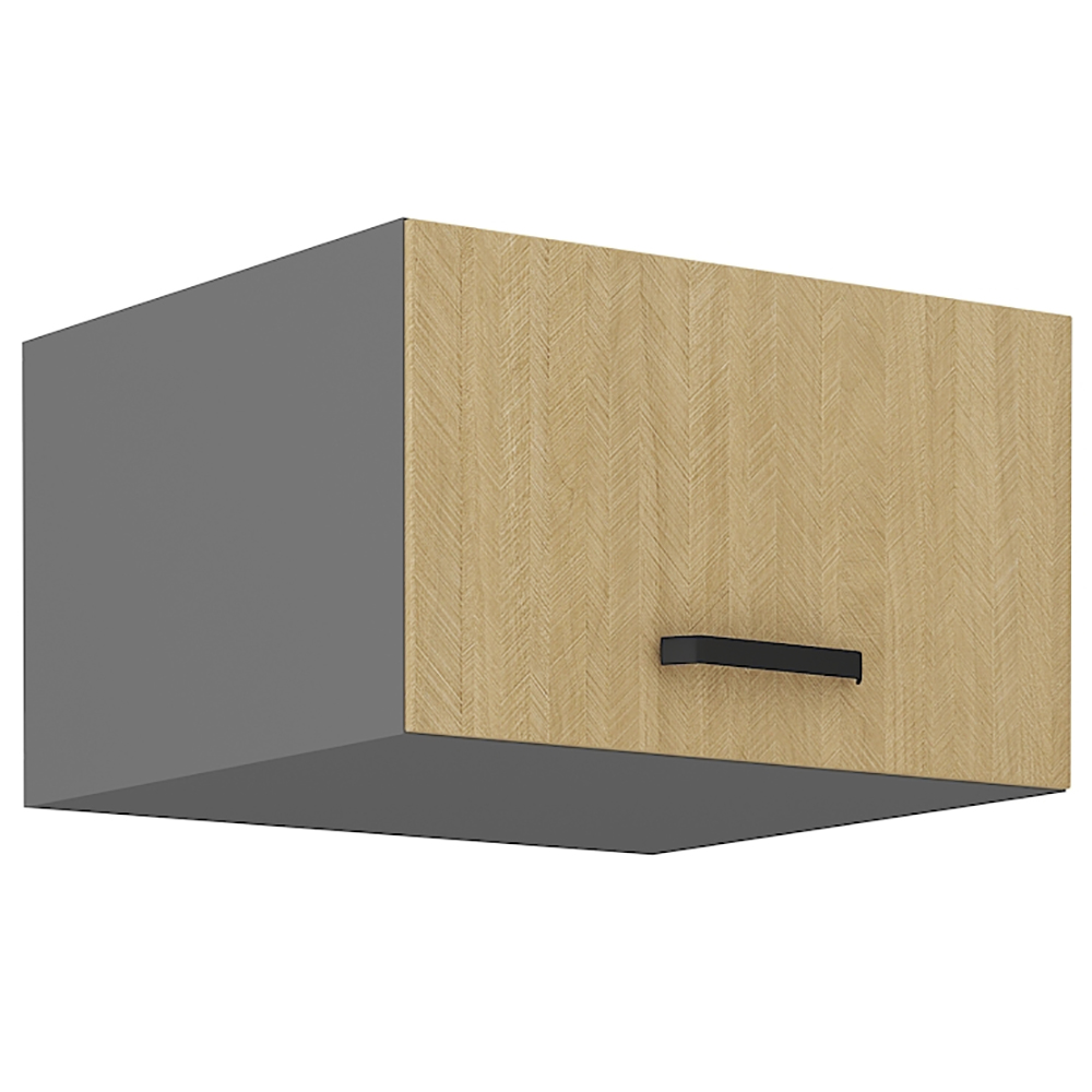 SCANDI sc | horní skříňka 60 NAGU-36 1F výklopná | 60 cm | HLUBOKÁ | šedá/rybí kost