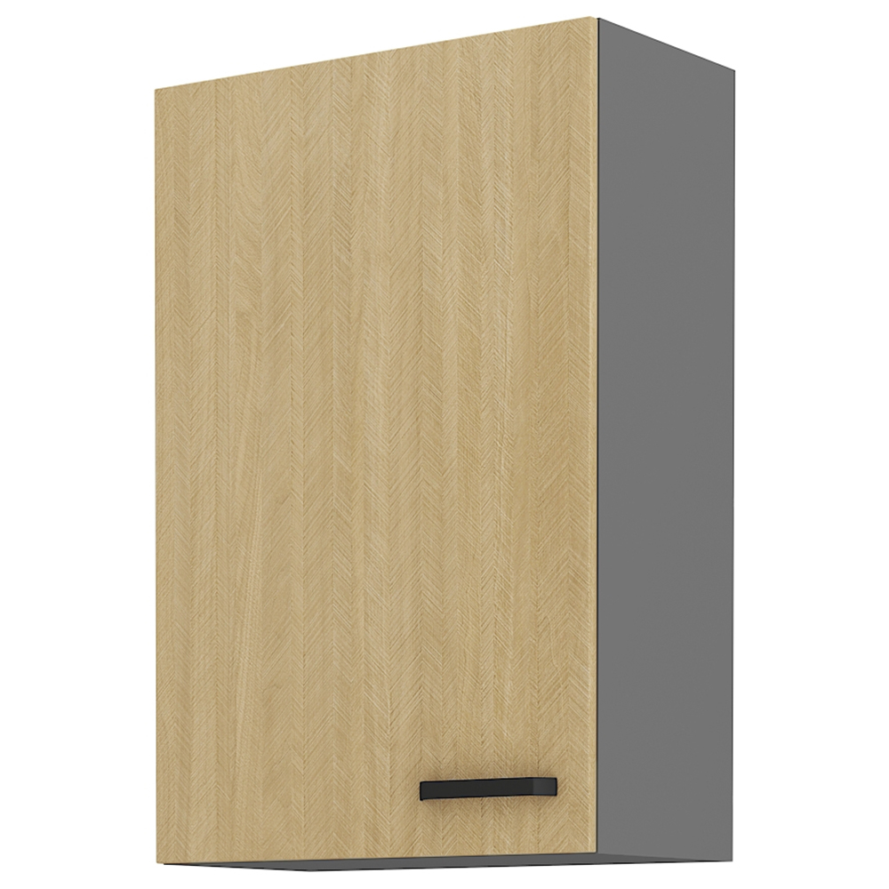 SCANDI sc | horní skříňka 60 G-90 1F s policemi | 60 cm | VYSOKÁ | šedá/rybí