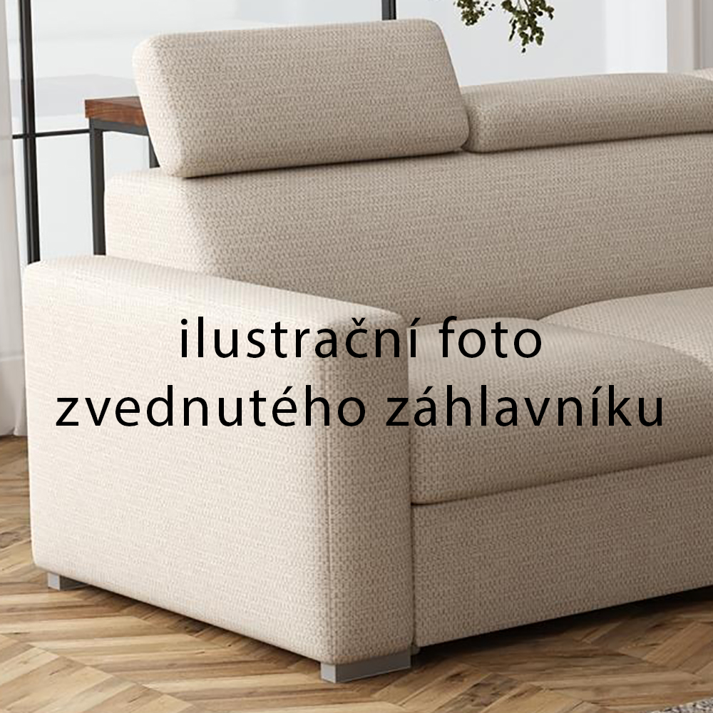 Pohovka PEDRO 2 | 170 cm | nerozkládací | polohovatelné záhlavníky | VÝBĚR TKANIN