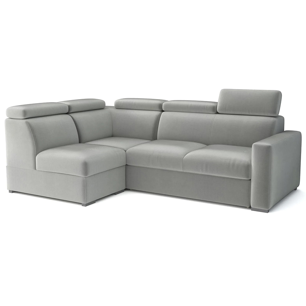 Sedací souprava PEDRO L | 167x250 cm | LEVÁ | rozkládací + úložný prostor | polohovatelné záhlavníky | VÝBĚR TKANIN