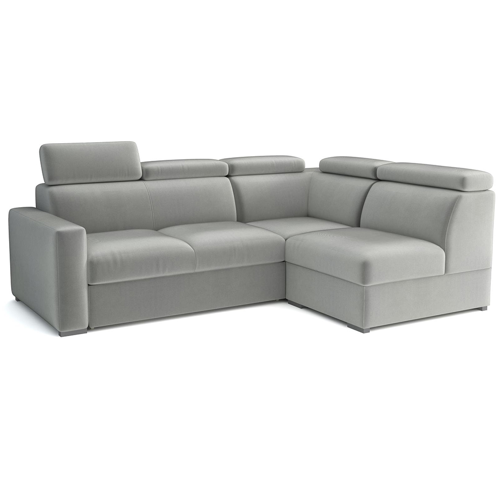 Sedací souprava PEDRO L | 250x188 cm | PRAVÁ | rozkládací + úložný prostor | polohovatelné záhlavníky | VÝBĚR TKANIN