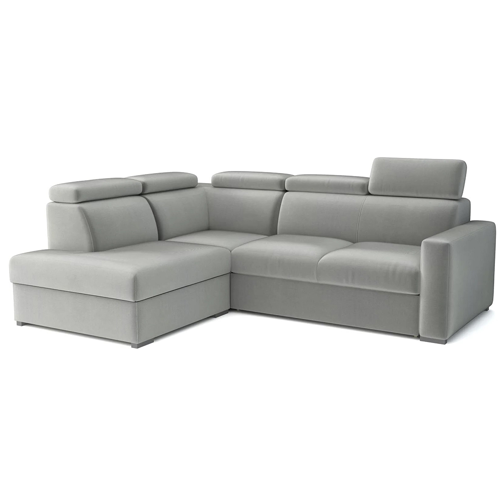 Sedací souprava PEDRO L | 200x250 cm | LEVÁ | rozkládací + úložný prostor | polohovatelné záhlavníky | VÝBĚR TKANIN