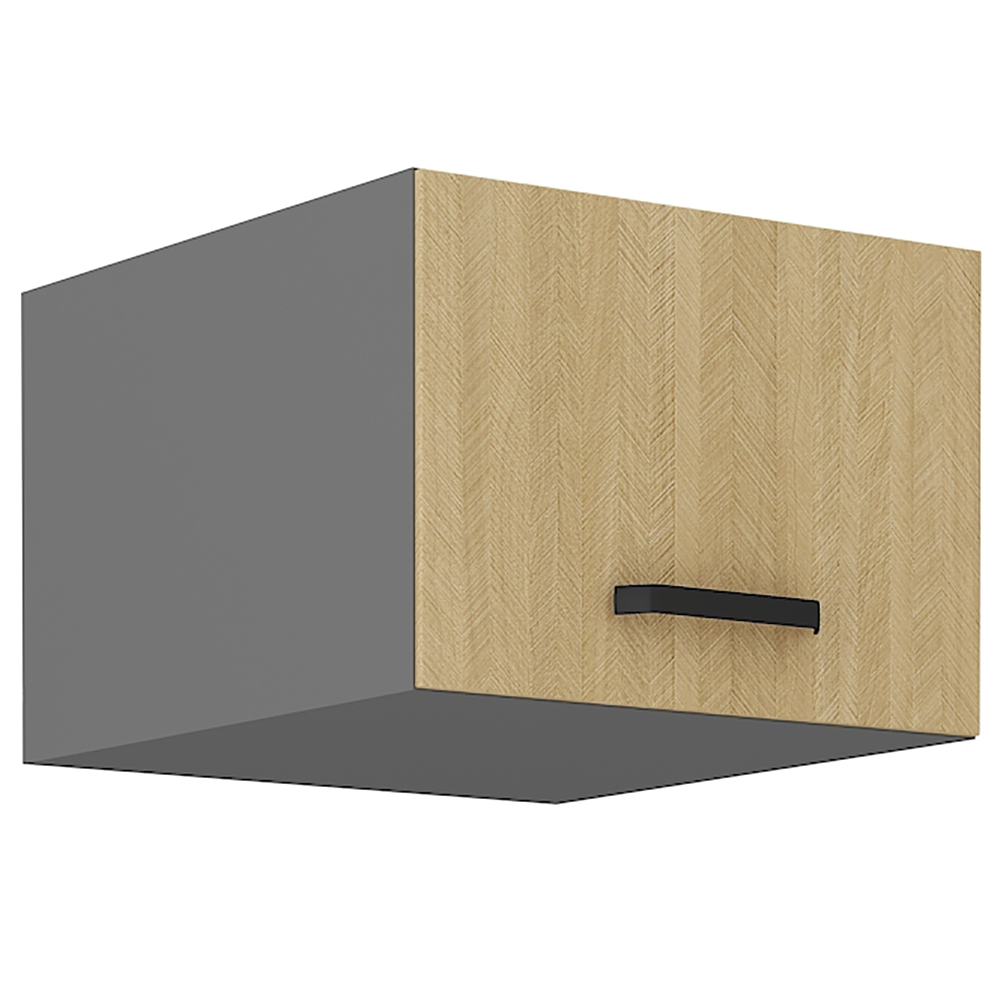 SCANDI sc | horní skříňka 50 NAGU-36 1F výklopná | 50 cm | HLUBOKÁ | šedá/rybí kost