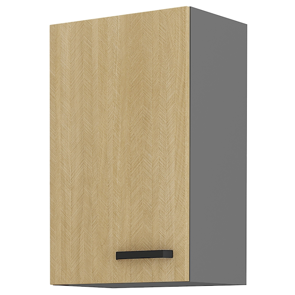 SCANDI sc | horní skříňka 45 G-72 1F s policemi | 45 cm | šedá/rybí kost