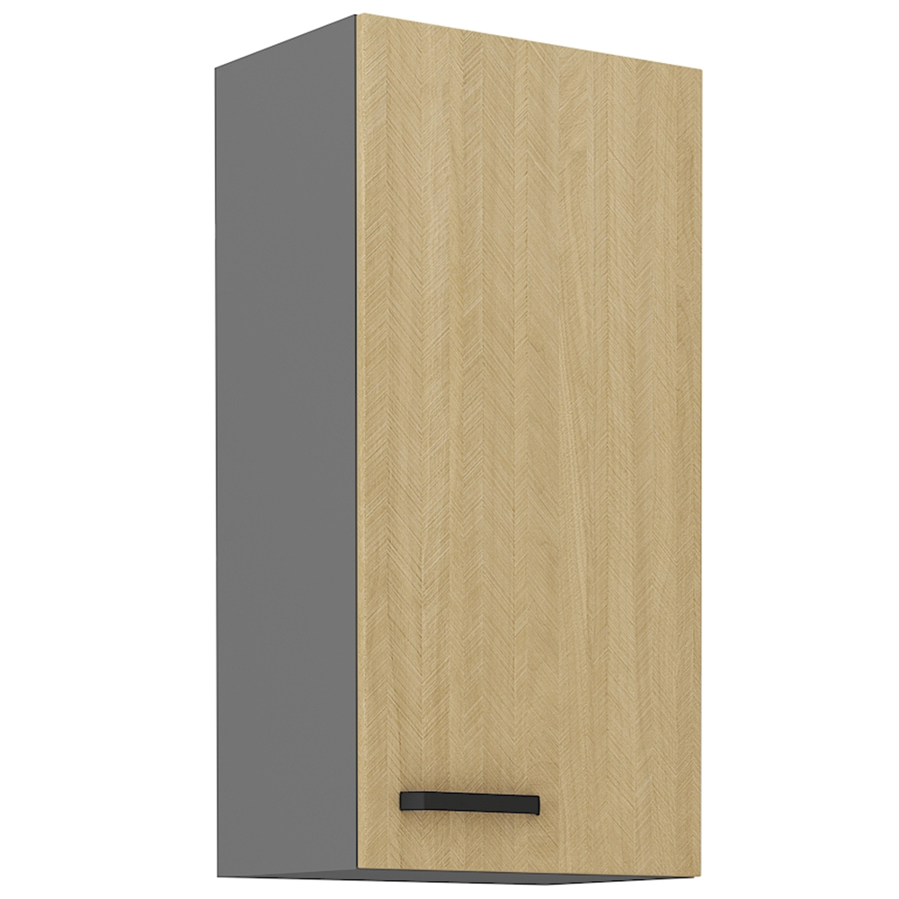 SCANDI sc | horní skříňka 45 G-90 1F s policemi | 45 cm | VYSOKÁ | šedá/rybí kost