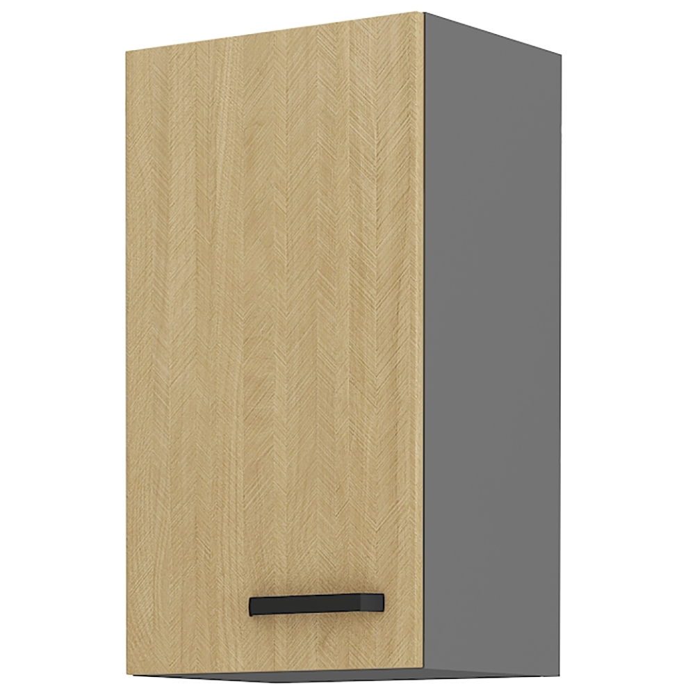 SCANDI sc | horní skříňka 40 G-72 1F s policemi | 40 cm | šedá/rybí kost