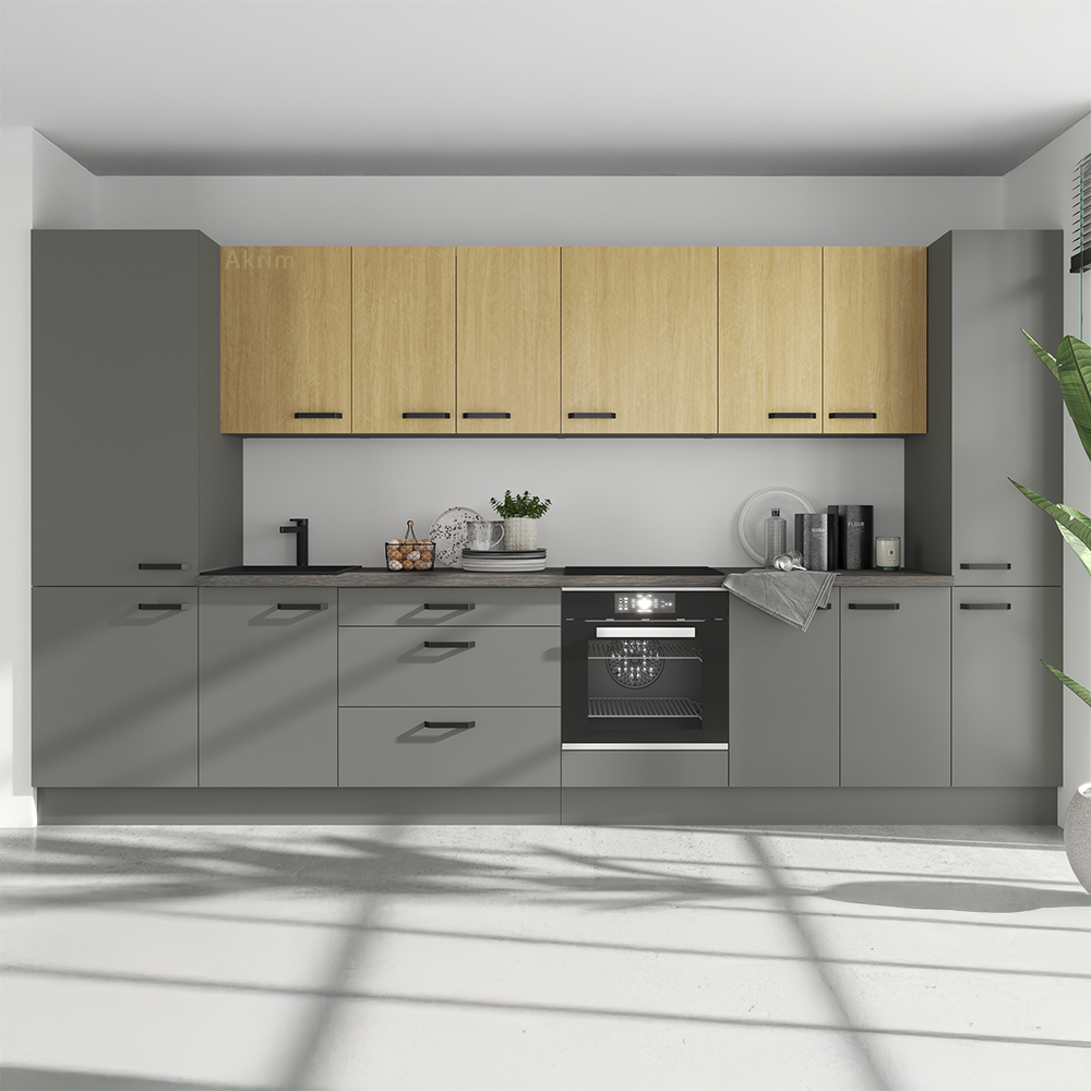 SCANDI sc | vysoká skříňka 60 DPS-215 3S1F na vestavnou troubu | PREMIUM BOX | 60 cm | šedá/rybí kost