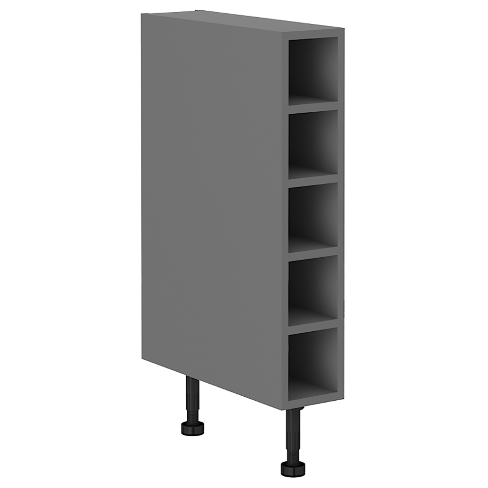 SCANDI sc | dolní regál 15 D OTW s policemi | 15 cm | UNI provedení | šedá