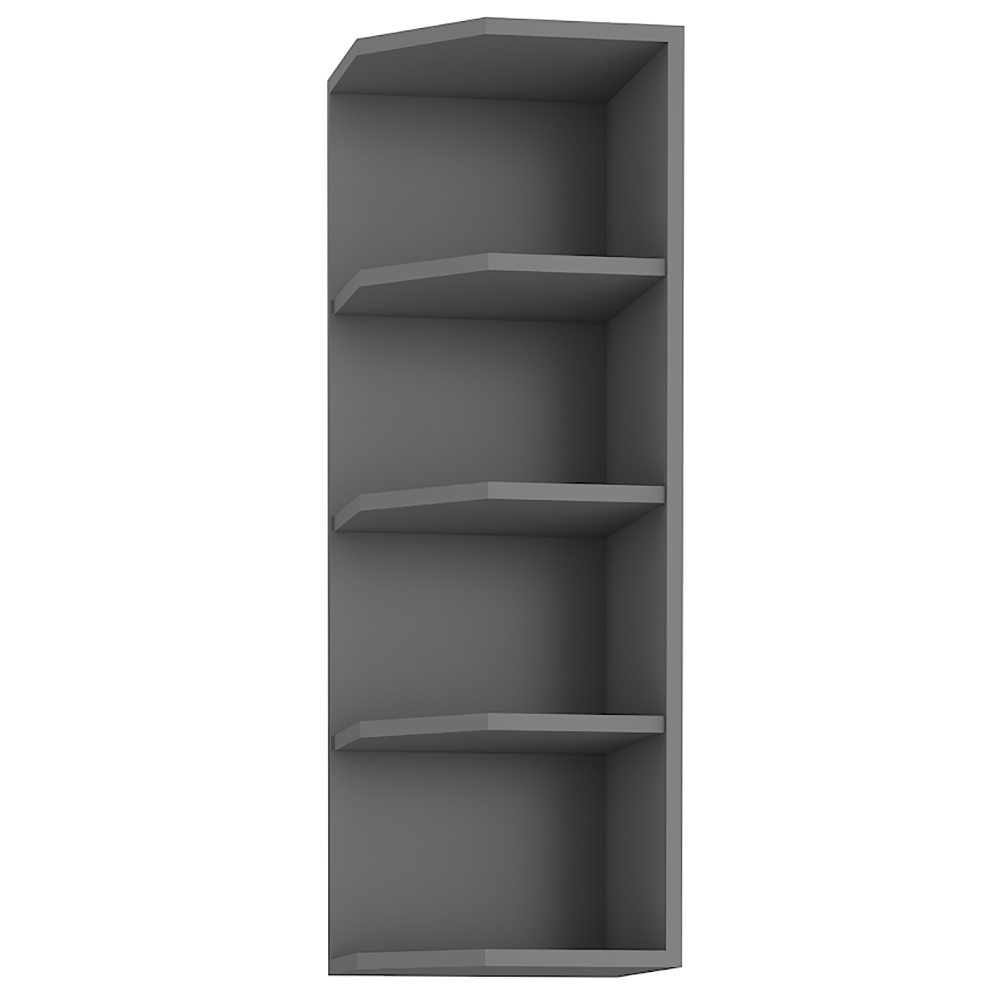 SCANDI sc | horní regál 30 G-90 ZAK ukončovací s policemi | 30 cm | UNI provedení | šedá