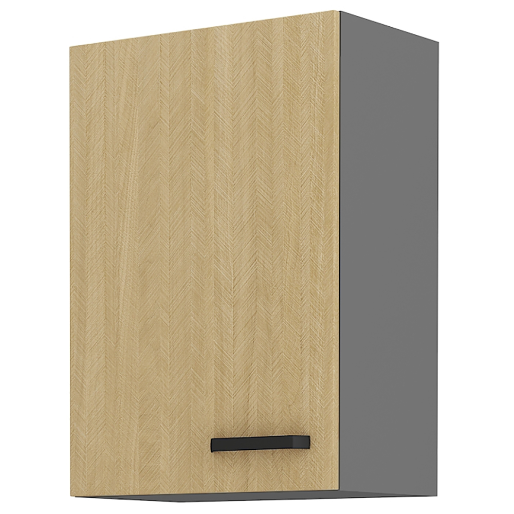 Kuchyňská linka SCANDI sc | 260 cm | šedá/rybí kost