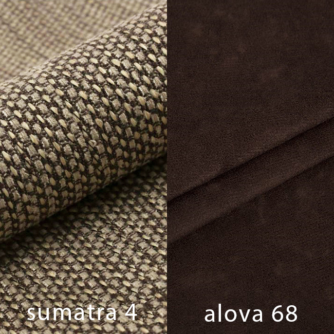 Sedací souprava COOL III | 191x350x191 cm | rozkládací + 2x úložný prostor | hnědá 04/68