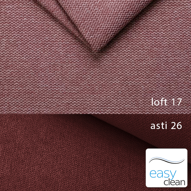 Sedací souprava COOL III | 191x350x191 cm | rozkládací + 2x úložný prostor | růžovo-vínová 17/26