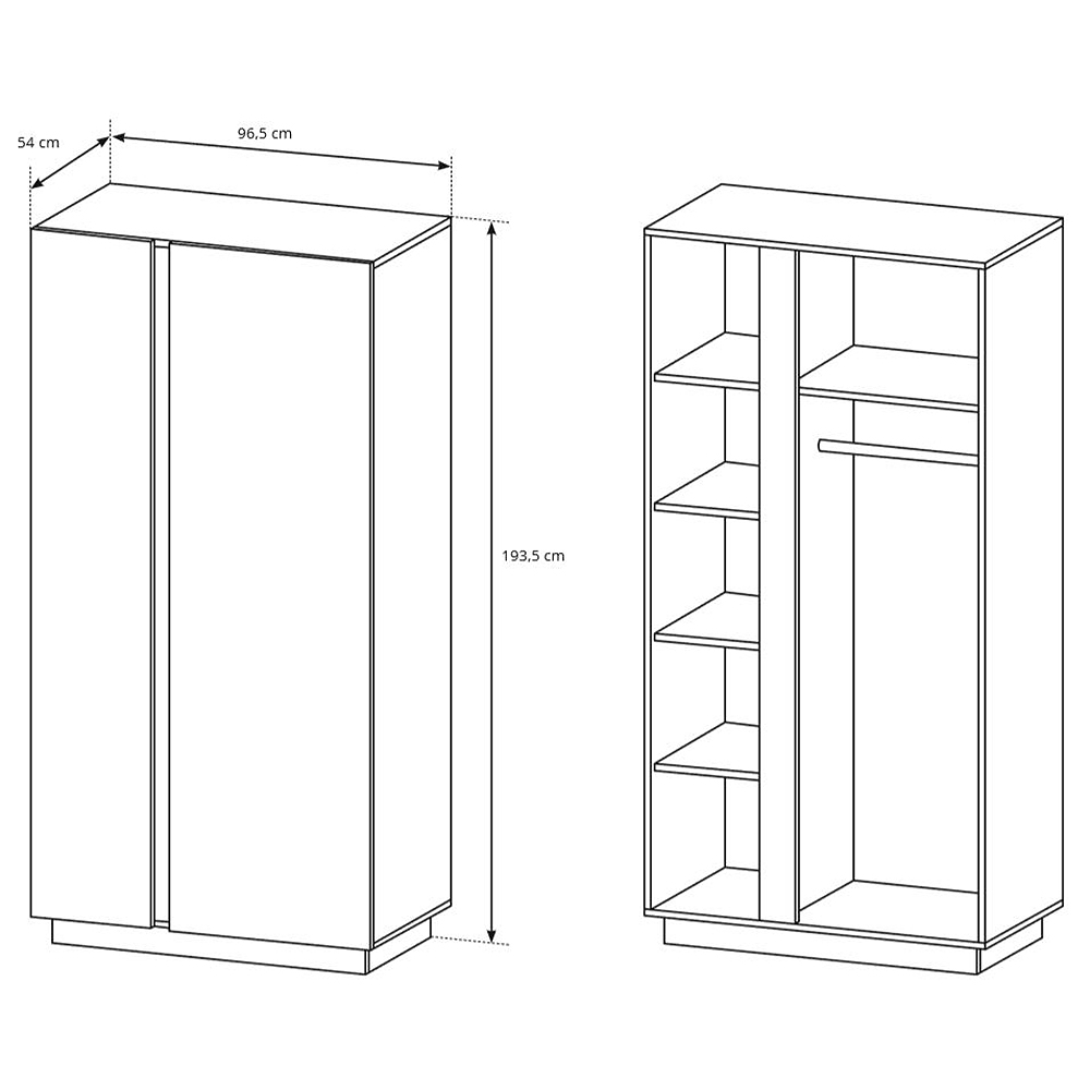 Obývací stěna ARCO se skříní | 6 dílů | 344 cm + 100x60 cm | PUSH OPEN | bílá mat/lesk/dub grandson