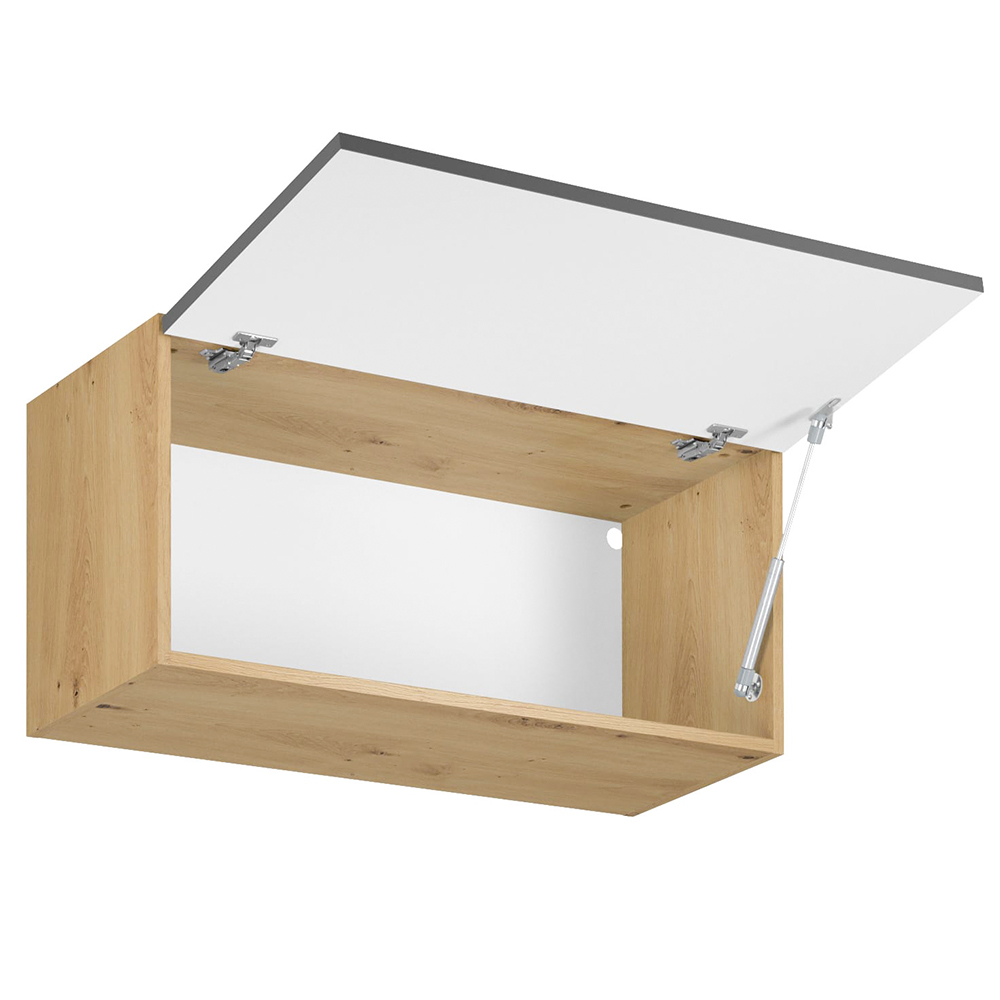 Kuchyně LANGEN šp | 450x230 cm | SOKL v CENĚ | push open | artisan/šedá