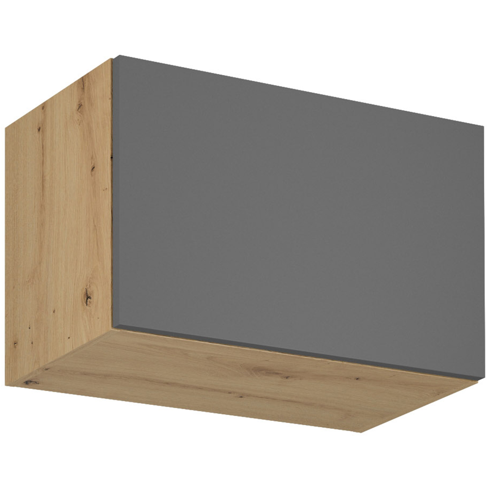 Kuchyně LANGEN šp | 450x230 cm | SOKL v CENĚ | push open | artisan/šedá