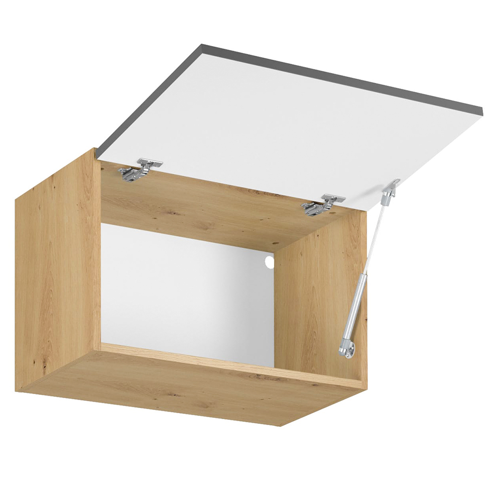 Kuchyně LANGEN šp | 450x230 cm | SOKL v CENĚ | push open | artisan/šedá