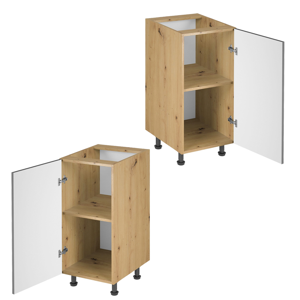 Kuchyně LANGEN šp | 450x230 cm | SOKL v CENĚ | push open | artisan/šedá