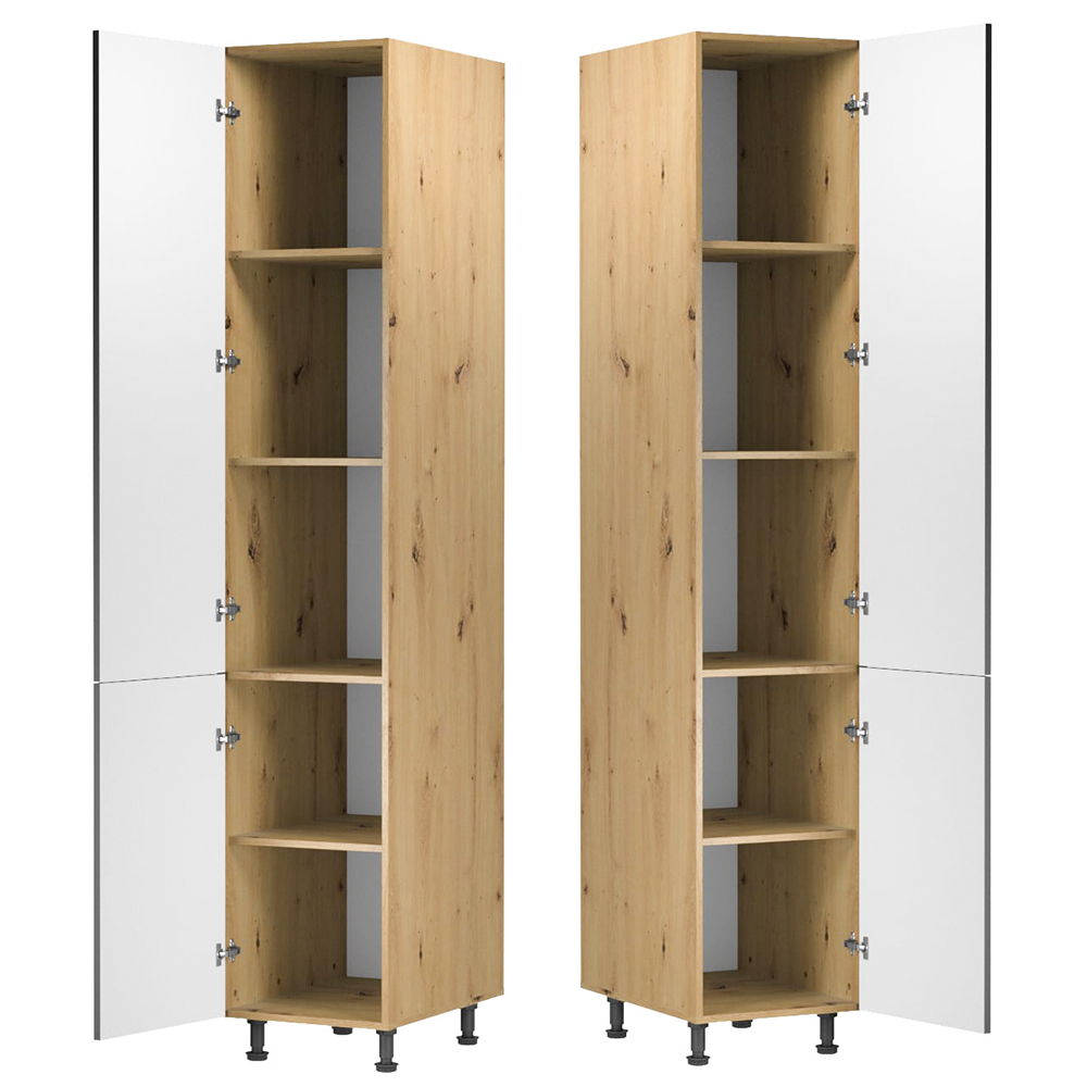 Kuchyně LANGEN šp | 450x230 cm | SOKL v CENĚ | push open | artisan/šedá