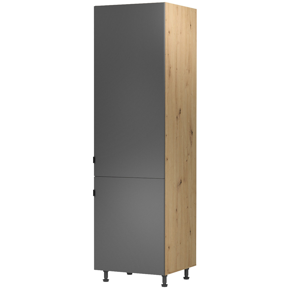 Kuchyně LANGEN šp | s ostrůvkem | 450x230 cm + 155x120 cm | SOKL v CENĚ | push open | artisan/šedá