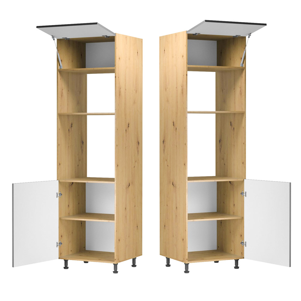 Kuchyně LANGEN šp | s ostrůvkem | 450x230 cm + 155x120 cm | SOKL v CENĚ | push open | artisan/šedá